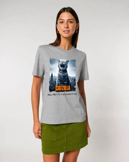 Catzilla • Katze • Unisex Premium T-Shirt XS-5XL aus Bio-Baumwolle für Damen & Herren • Exklusivdesign • personalisiert