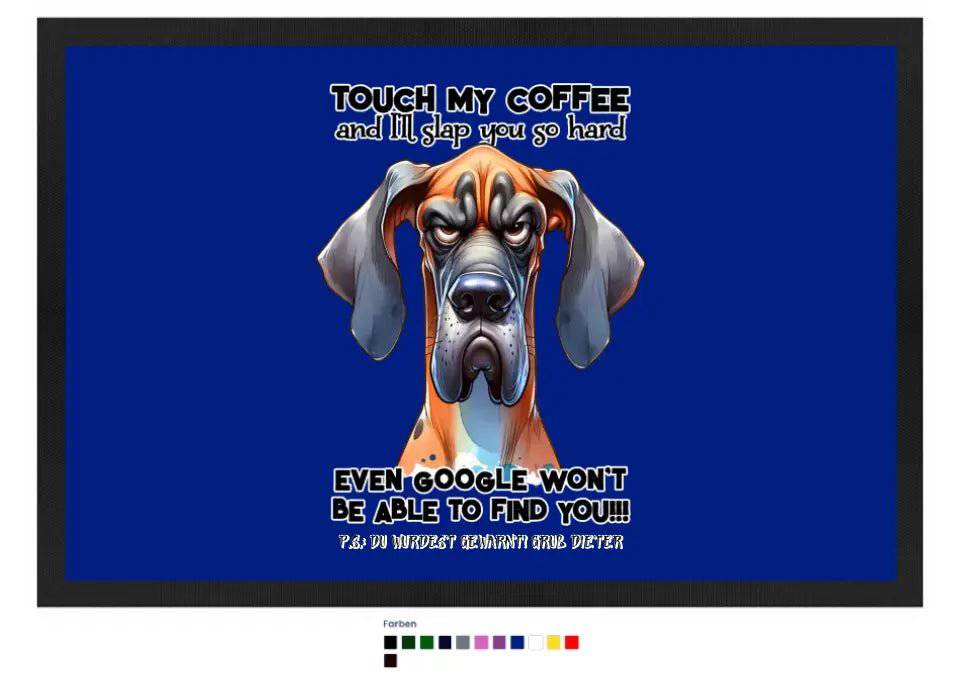 Coffee-Dog • Kaffee • Hund • Fußmatte • Exklusivdesign • personalisiert