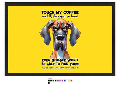 Coffee-Dog • Kaffee • Hund • Fußmatte • Exklusivdesign • personalisiert