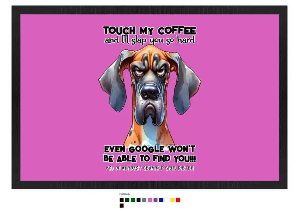 Coffee-Dog • Kaffee • Hund • Fußmatte • Exklusivdesign • personalisiert