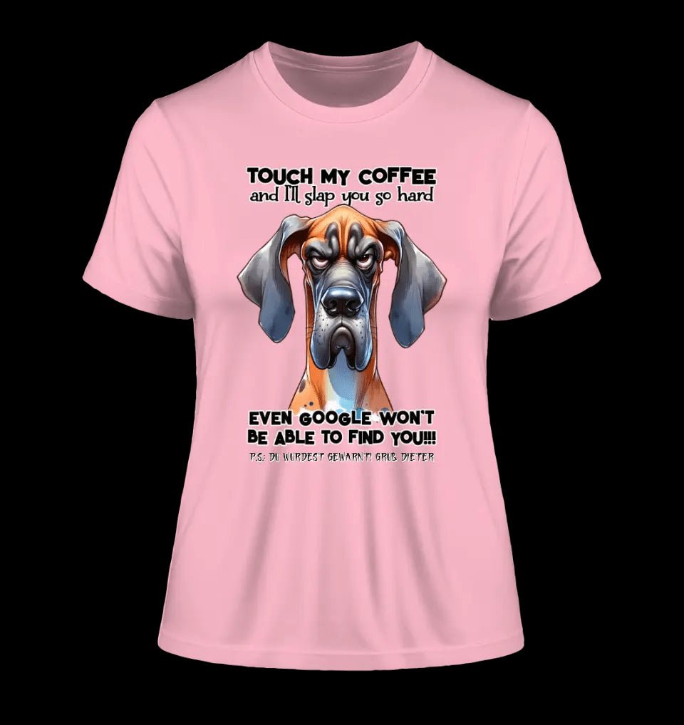 Coffee-Dog • Kaffee • Hund • Ladies Premium T-Shirt XS-2XL aus Bio-Baumwolle für Damen • Exklusivdesign • personalisiert