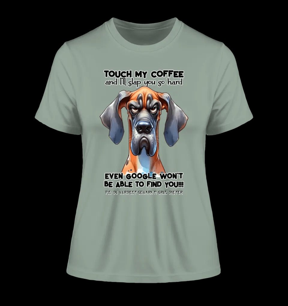 Coffee-Dog • Kaffee • Hund • Ladies Premium T-Shirt XS-2XL aus Bio-Baumwolle für Damen • Exklusivdesign • personalisiert