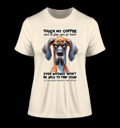 Coffee-Dog • Kaffee • Hund • Ladies Premium T-Shirt XS-2XL aus Bio-Baumwolle für Damen • Exklusivdesign • personalisiert