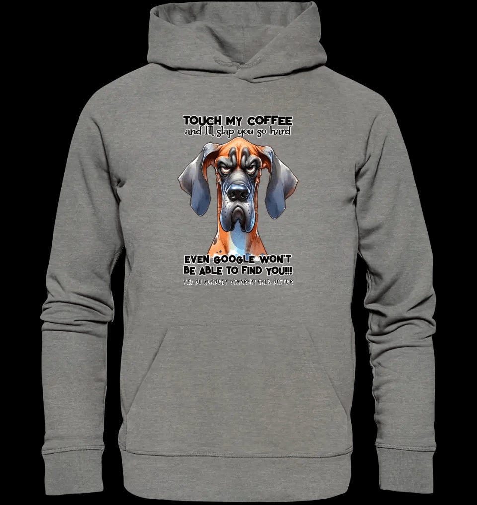 Coffee-Dog • Kaffee • Hund • Unisex Premium Hoodie XS-5XL aus Bio-Baumwolle für Damen & Herren • Exklusivdesign • personalisiert