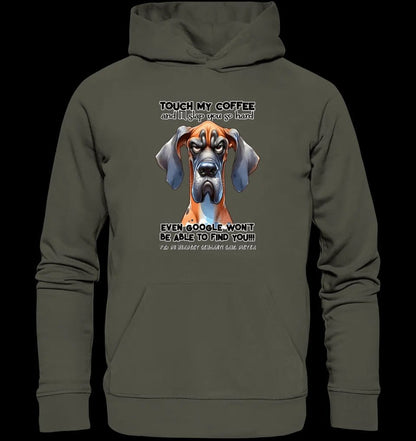 Coffee-Dog • Kaffee • Hund • Unisex Premium Hoodie XS-5XL aus Bio-Baumwolle für Damen & Herren • Exklusivdesign • personalisiert