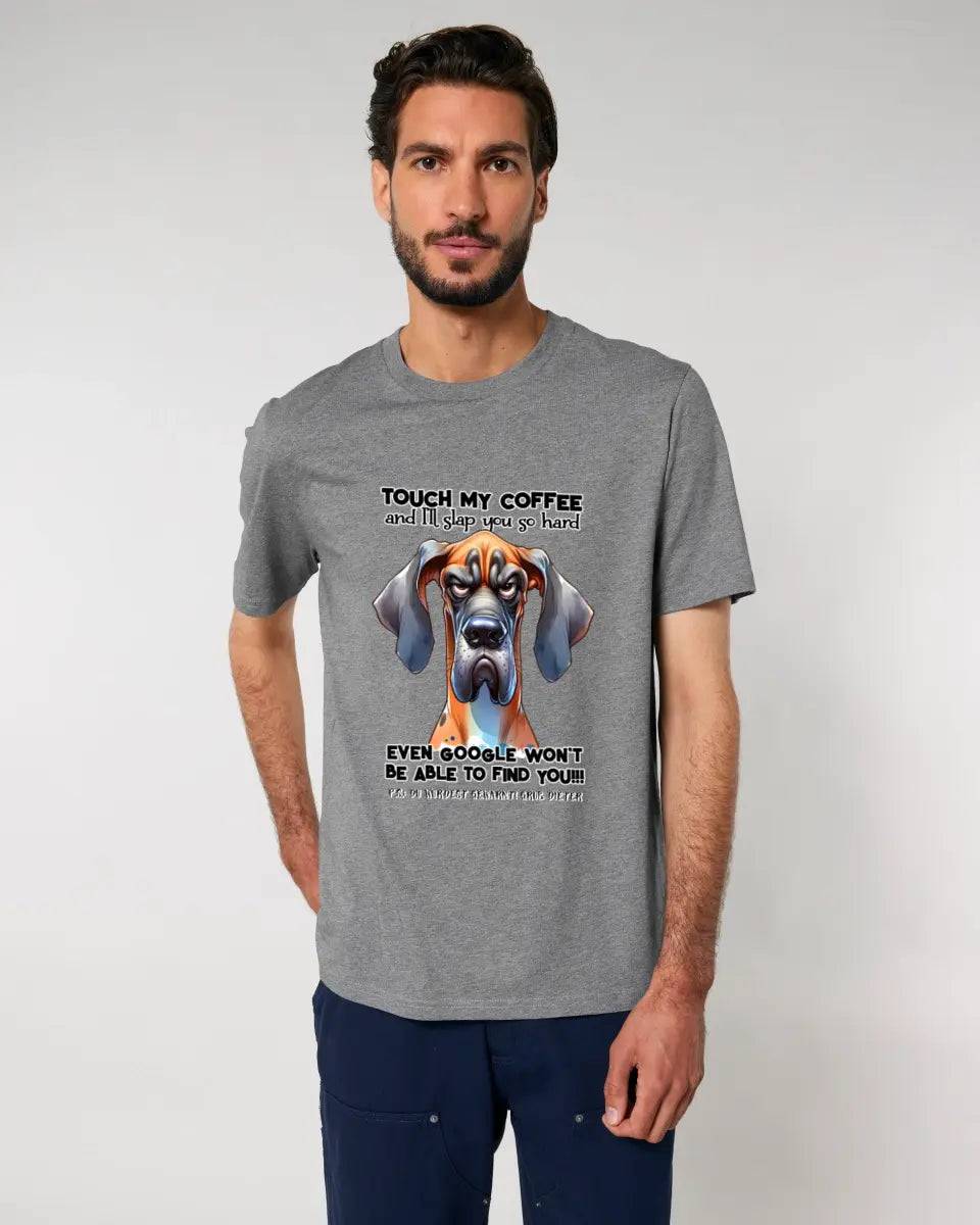 Coffee-Dog • Kaffee • Hund • Unisex Premium T-Shirt XS-5XL aus Bio-Baumwolle für Damen & Herren • Exklusivdesign • personalisiert