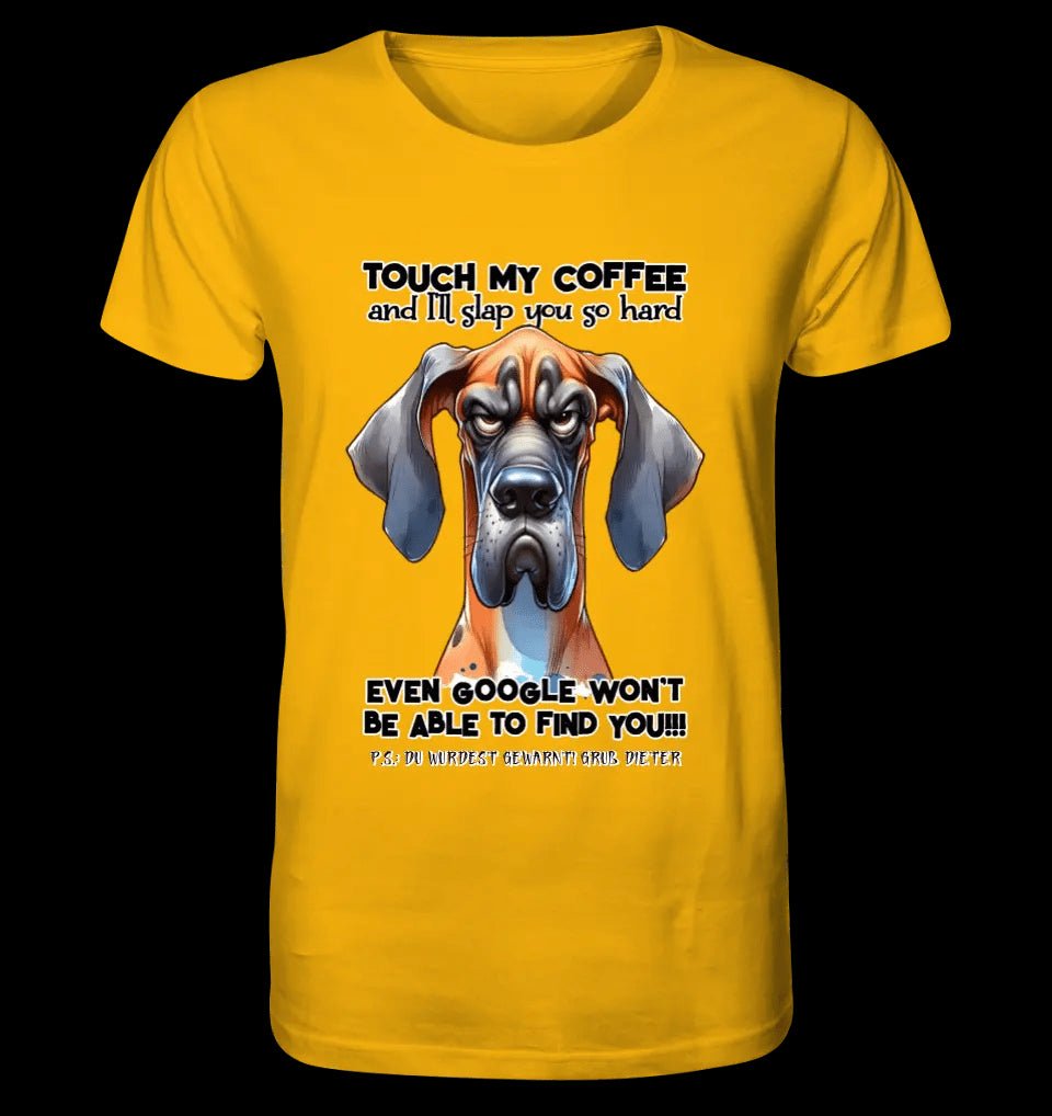 Coffee-Dog • Kaffee • Hund • Unisex Premium T-Shirt XS-5XL aus Bio-Baumwolle für Damen & Herren • Exklusivdesign • personalisiert