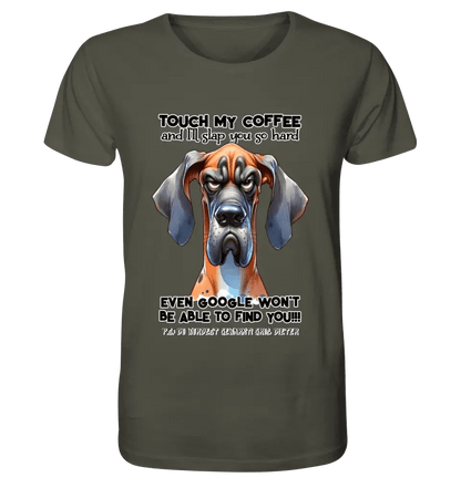 Coffee-Dog • Kaffee • Hund • Unisex Premium T-Shirt XS-5XL aus Bio-Baumwolle für Damen & Herren • Exklusivdesign • personalisiert