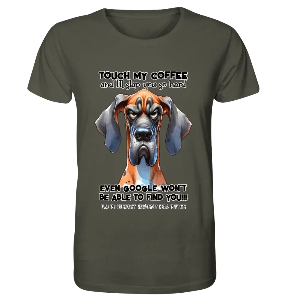 Coffee-Dog • Kaffee • Hund • Unisex Premium T-Shirt XS-5XL aus Bio-Baumwolle für Damen & Herren • Exklusivdesign • personalisiert