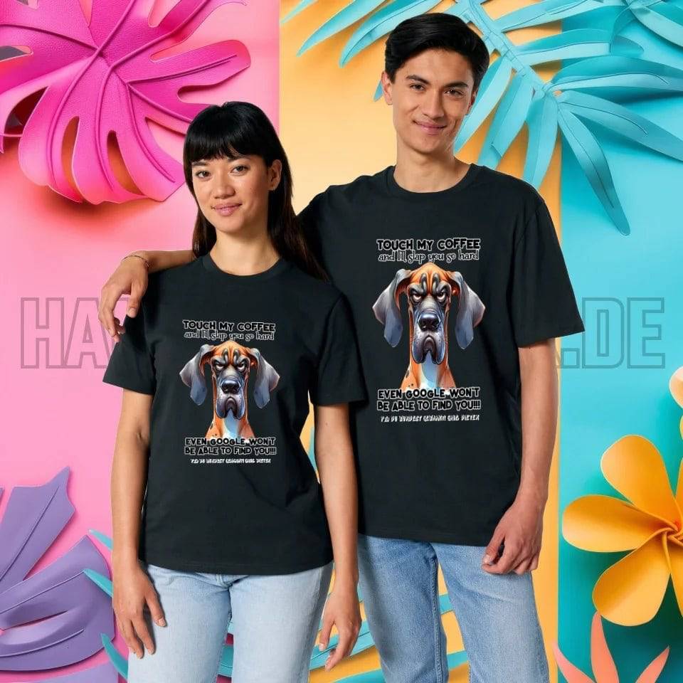 Coffee-Dog • Kaffee • Hund • Unisex Premium T-Shirt XS-5XL aus Bio-Baumwolle für Damen & Herren • Exklusivdesign • personalisiert