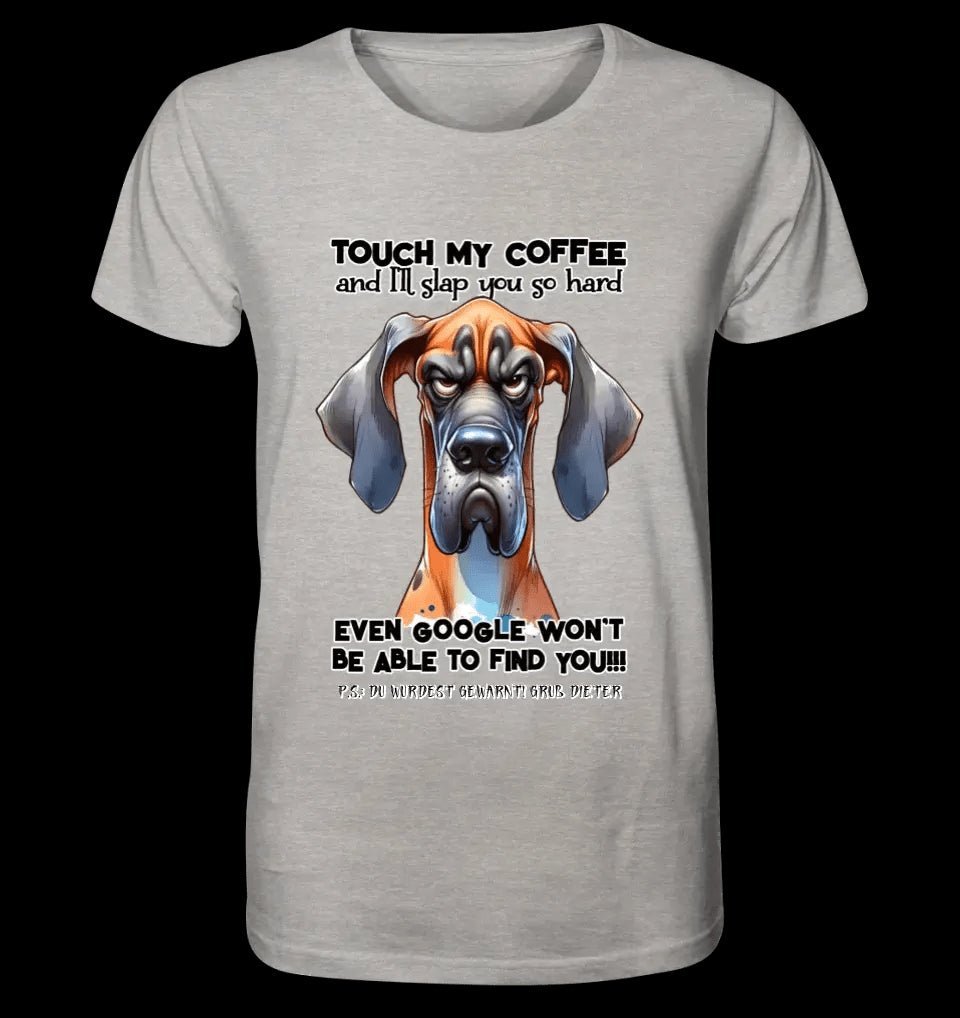 Coffee-Dog • Kaffee • Hund • Unisex Premium T-Shirt XS-5XL aus Bio-Baumwolle für Damen & Herren • Exklusivdesign • personalisiert