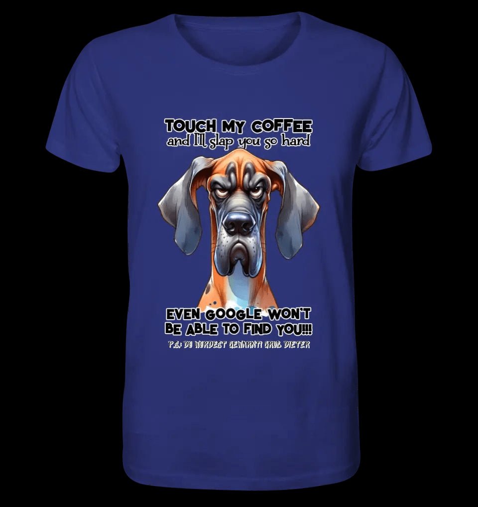 Coffee-Dog • Kaffee • Hund • Unisex Premium T-Shirt XS-5XL aus Bio-Baumwolle für Damen & Herren • Exklusivdesign • personalisiert