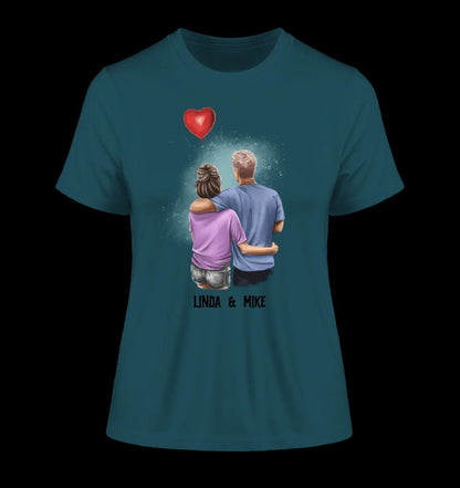 Couple Creator Ballon Love • Liebe • Beziehung • Paar Designer • Ladies Premium T-Shirt XS-2XL aus Bio-Baumwolle für Damen • Exklusivdesign • personalisiert • Motivauswahl • personalisierbar