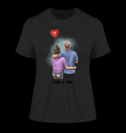 Couple Creator Ballon Love • Liebe • Beziehung • Paar Designer • Ladies Premium T-Shirt XS-2XL aus Bio-Baumwolle für Damen • Exklusivdesign • personalisiert • Motivauswahl • personalisierbar