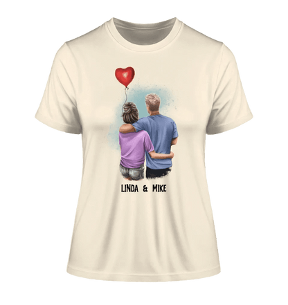 Couple Creator Ballon Love • Liebe • Beziehung • Paar Designer • Ladies Premium T-Shirt XS-2XL aus Bio-Baumwolle für Damen • Exklusivdesign • personalisiert • Motivauswahl • personalisierbar