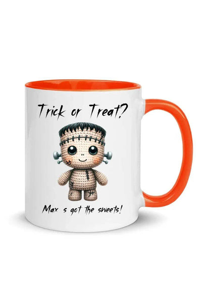 Cute Halloween • Choose from 20 Designs – Add Your Own Text • White Ceramic Mug with Color Inside • for U.S. customers