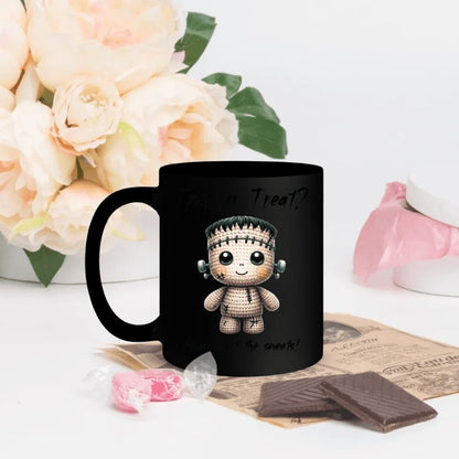 Cute Halloween • Choose from 20 Designs – Add Your Own Text • White Ceramic Mug with Color Inside • for U.S. customers