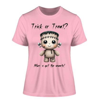 Cute Halloween • Wähle aus 20 Designs + Text • Ladies Premium T-Shirt XS-2XL aus Bio-Baumwolle für Damen • Exklusivdesign • personalisiert