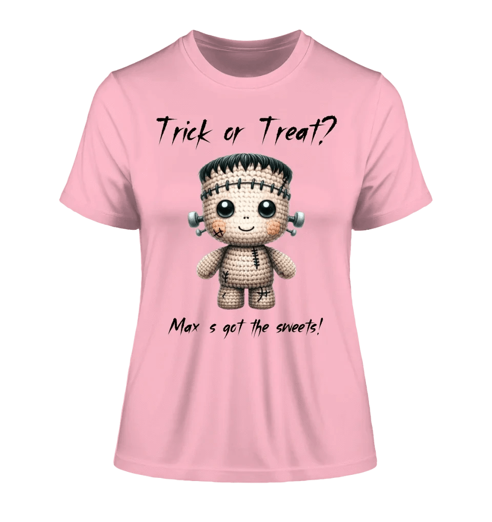 Cute Halloween • Wähle aus 20 Designs + Text • Ladies Premium T-Shirt XS-2XL aus Bio-Baumwolle für Damen • Exklusivdesign • personalisiert