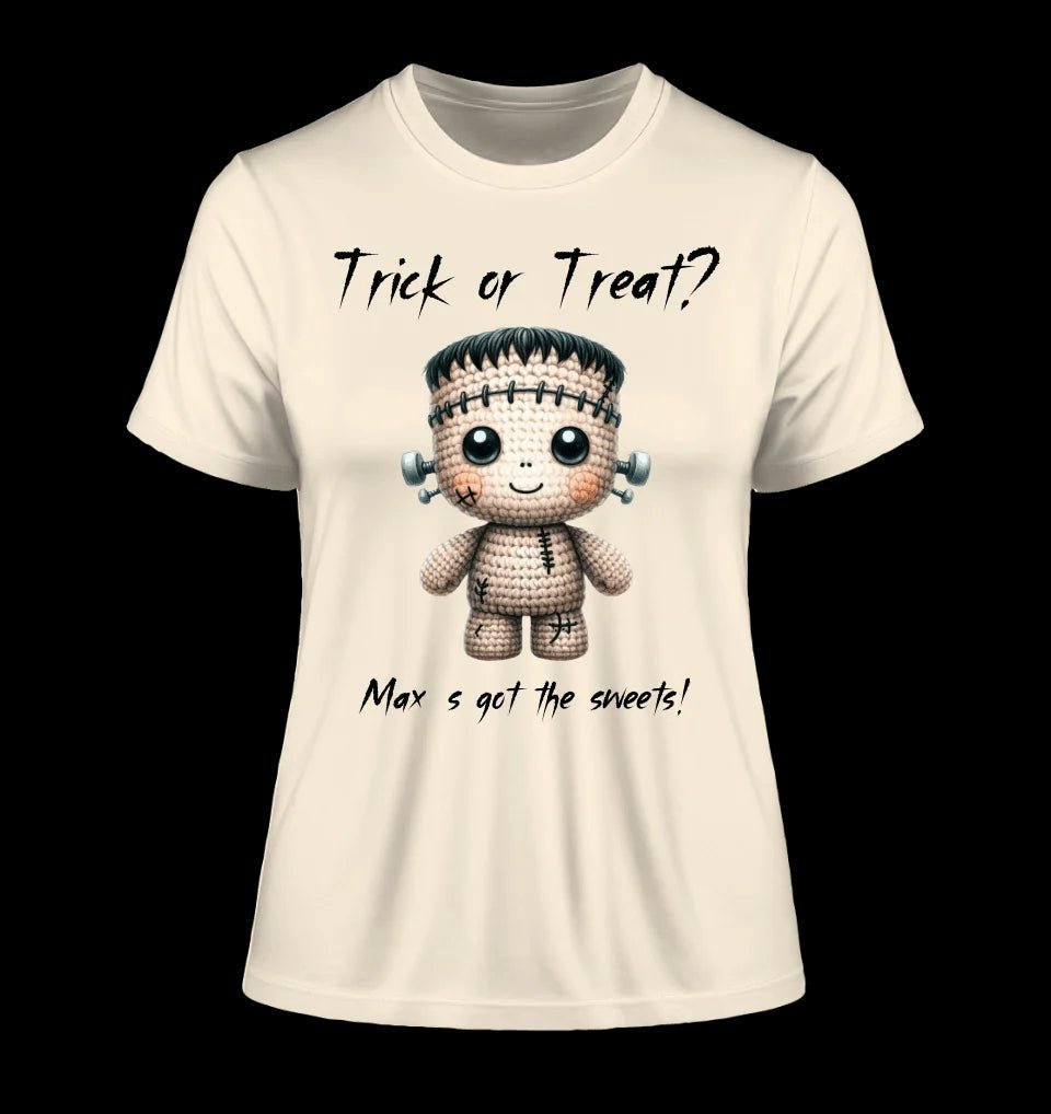 Cute Halloween • Wähle aus 20 Designs + Text • Ladies Premium T-Shirt XS-2XL aus Bio-Baumwolle für Damen • Exklusivdesign • personalisiert