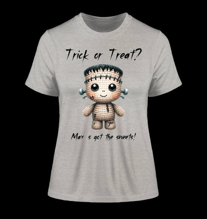 Cute Halloween • Wähle aus 20 Designs + Text • Ladies Premium T-Shirt XS-2XL aus Bio-Baumwolle für Damen • Exklusivdesign • personalisiert