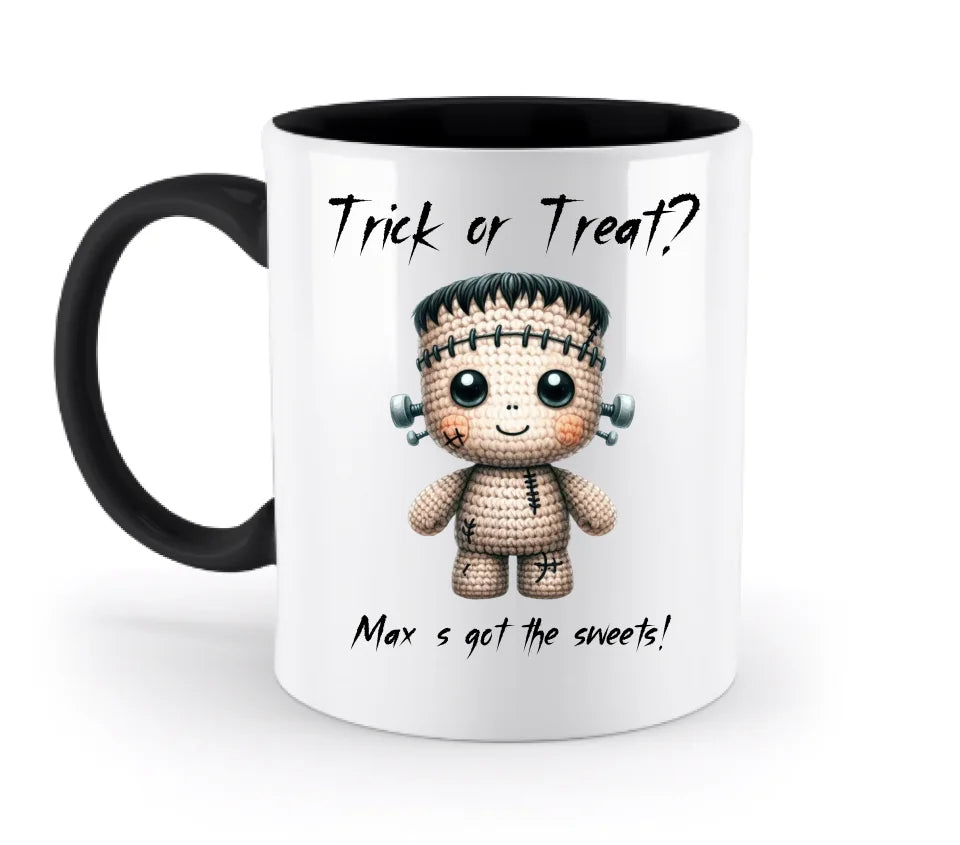 Cute Halloween • Wähle aus 20 Designs + Text • zweifarbige Tasse • Exklusivdesign • personalisiert