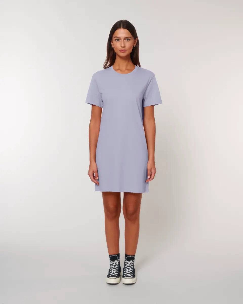 DEIN FOTO auf einem T-Shirt Kleid aus Bio Baumwolle in 4 Farben XS-XXL / Organic Shirt Dress