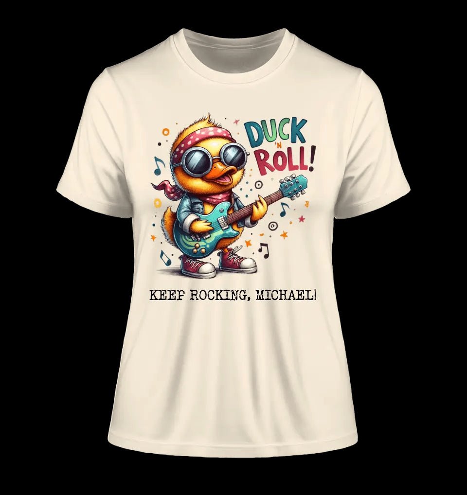 DUCK ´N ROLL • Ente • Ladies Premium T-Shirt XS-2XL aus Bio-Baumwolle für Damen • Exklusivdesign • personalisiert