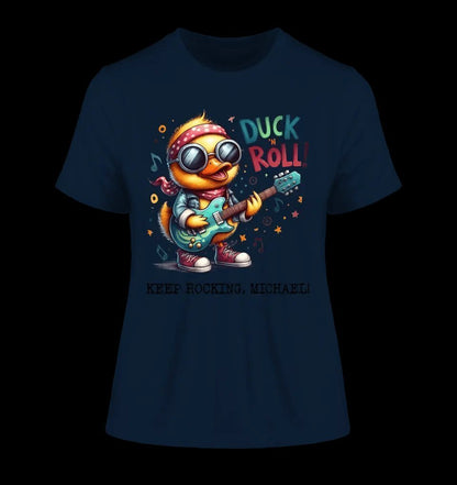 DUCK ´N ROLL • Ente • Ladies Premium T-Shirt XS-2XL aus Bio-Baumwolle für Damen • Exklusivdesign • personalisiert