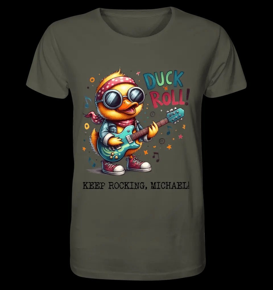 DUCK ´N ROLL • Ente • Unisex Premium T-Shirt XS-5XL aus Bio-Baumwolle für Damen & Herren • Exklusivdesign • personalisiert