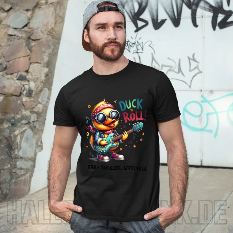 DUCK ´N ROLL • Ente • Unisex Premium T-Shirt XS-5XL aus Bio-Baumwolle für Damen & Herren • Exklusivdesign • personalisiert