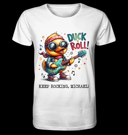 DUCK ´N ROLL • Ente • Unisex Premium T-Shirt XS-5XL aus Bio-Baumwolle für Damen & Herren • Exklusivdesign • personalisiert