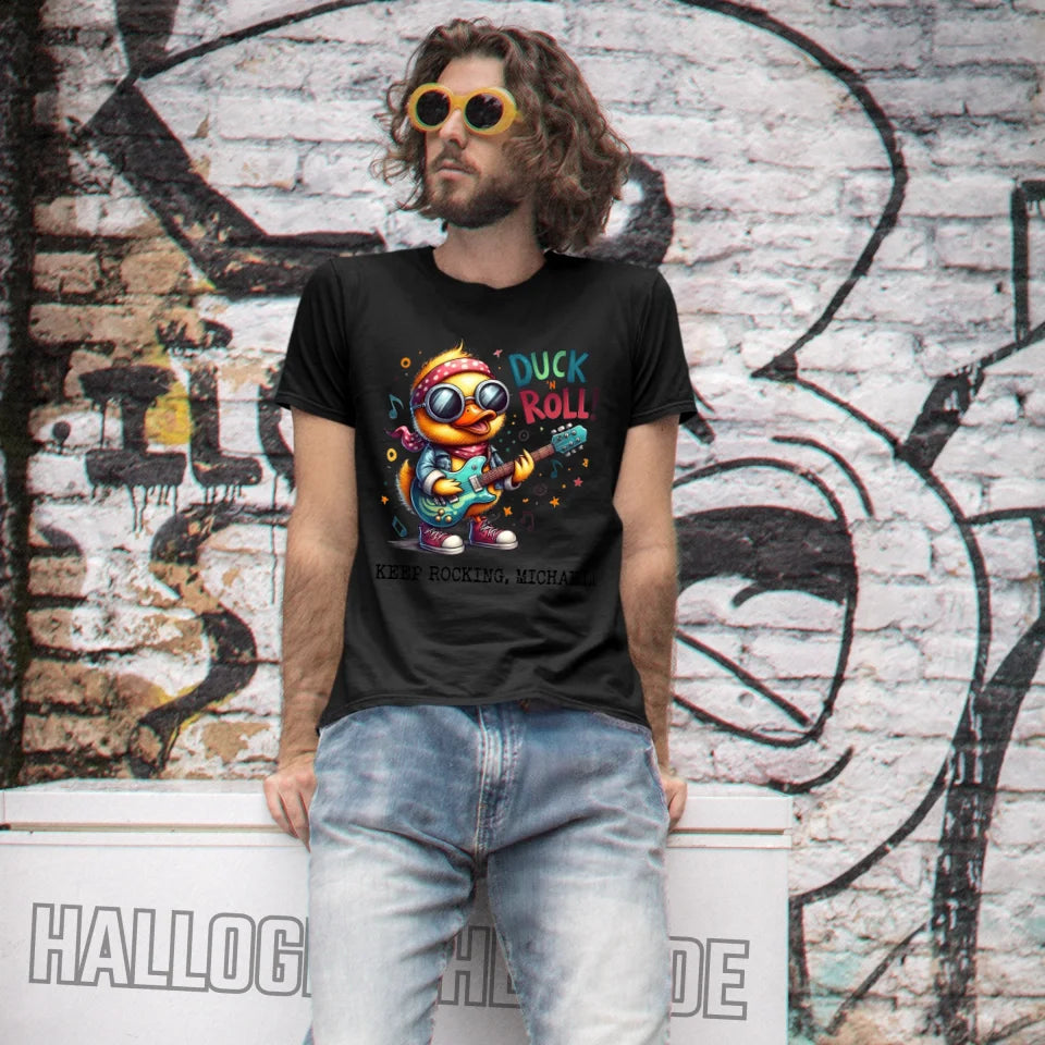 DUCK ´N ROLL • Ente • Unisex Premium T-Shirt XS-5XL aus Bio-Baumwolle für Damen & Herren • Exklusivdesign • personalisiert