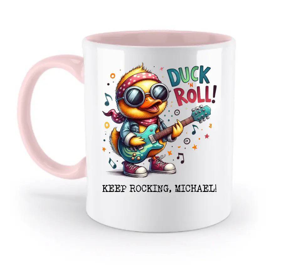 DUCK ´N ROLL • Ente • zweifarbige Tasse • Exklusivdesign • personalisiert