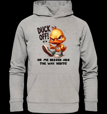 DUCK OFF • ENTE • Unisex Premium Hoodie XS-5XL aus Bio-Baumwolle für Damen & Herren • Exklusivdesign • personalisiert