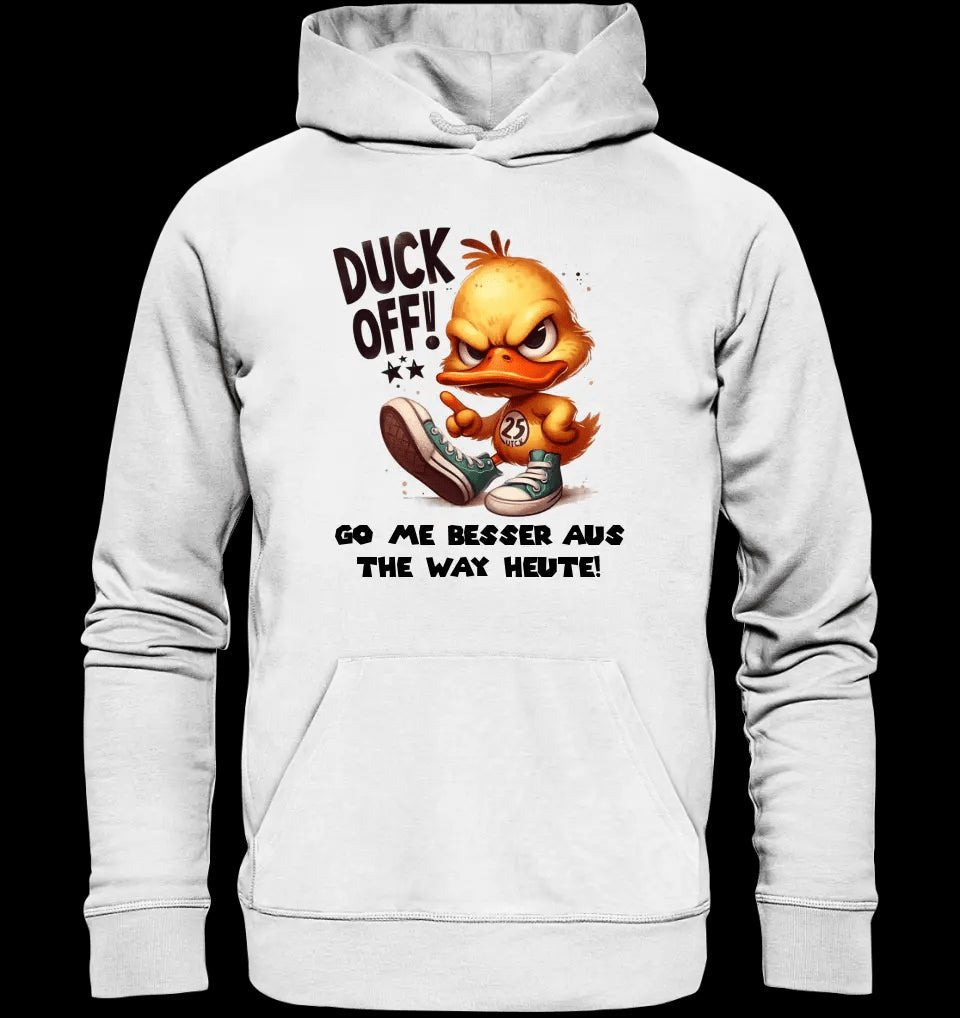 DUCK OFF • ENTE • Unisex Premium Hoodie XS-5XL aus Bio-Baumwolle für Damen & Herren • Exklusivdesign • personalisiert