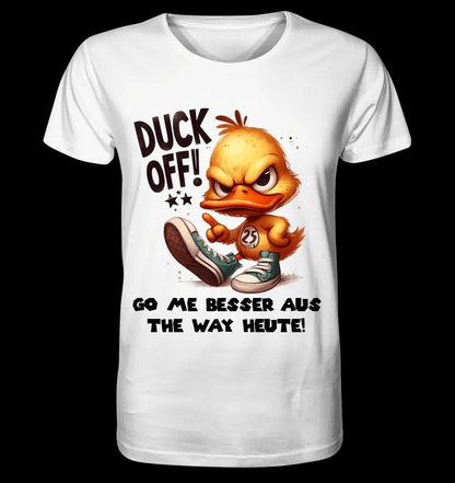 DUCK OFF • ENTE • Unisex Premium T-Shirt XS-5XL aus Bio-Baumwolle für Damen & Herren • Exklusivdesign • personalisiert