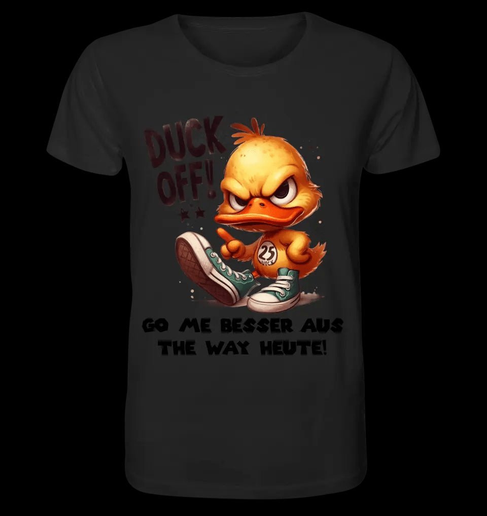 DUCK OFF • ENTE • Unisex Premium T-Shirt XS-5XL aus Bio-Baumwolle für Damen & Herren • Exklusivdesign • personalisiert