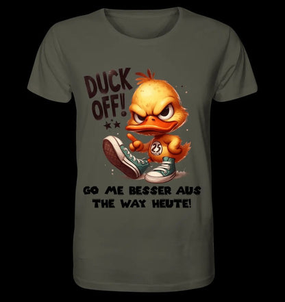 DUCK OFF • ENTE • Unisex Premium T-Shirt XS-5XL aus Bio-Baumwolle für Damen & Herren • Exklusivdesign • personalisiert