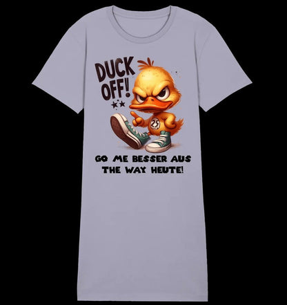 DUCK OFF • Ente • Ladies Premium T-Shirt Kleid aus Bio-Baumwolle S-2XL • Exklusivdesign • personalisiert