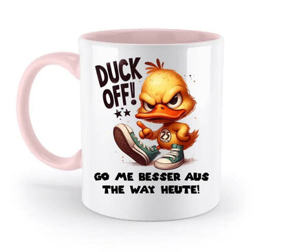 DUCK OFF • Ente • zweifarbige Tasse • Exklusivdesign • personalisiert