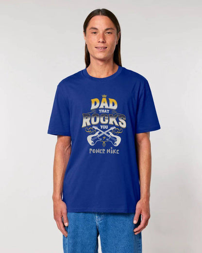 Dad that rocks you • Unisex Premium T-Shirt XS-5XL aus Bio-Baumwolle für Herren & Damen • personalisiert • Motivprodukt