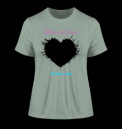 Dein Bild im "Wild-Heart" Design • Ladies Premium T-Shirt XS-2XL aus Bio-Baumwolle für Damen • Fotogeschenk • personalisiert