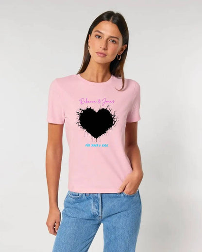 Dein Bild im "Wild-Heart" Design • Ladies Premium T-Shirt XS-2XL aus Bio-Baumwolle für Damen • Fotogeschenk • personalisiert