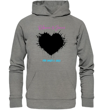 Dein Bild im "Wild-Heart" Design • Unisex Premium Hoodie XS-5XL aus Bio-Baumwolle für Damen & Herren