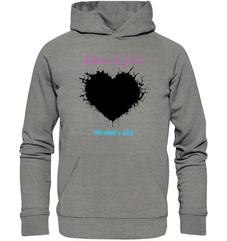 Dein Bild im "Wild-Heart" Design • Unisex Premium Hoodie XS-5XL aus Bio-Baumwolle für Damen & Herren