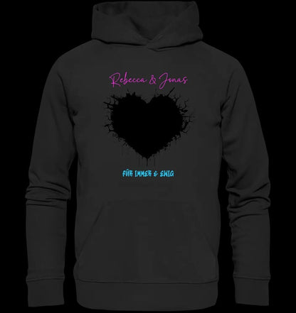 Dein Bild im "Wild-Heart" Design • Unisex Premium Hoodie XS-5XL aus Bio-Baumwolle für Damen & Herren