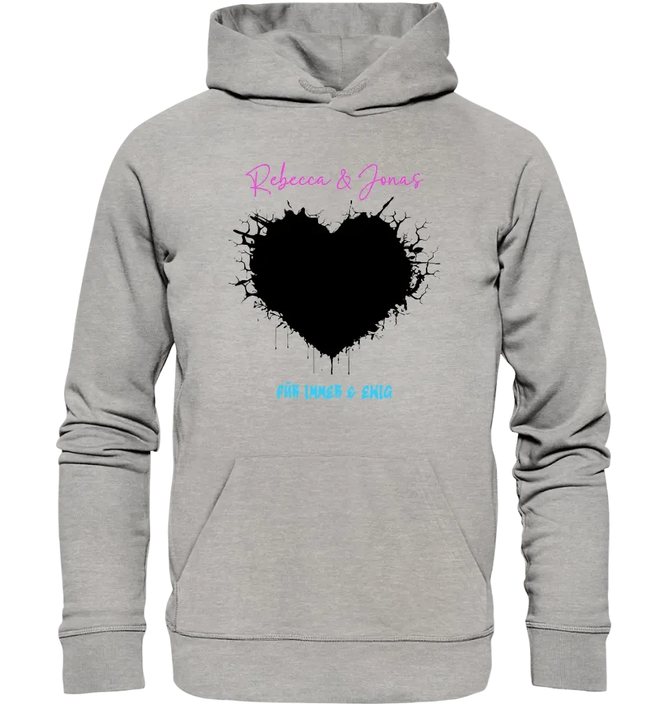 Dein Bild im "Wild-Heart" Design • Unisex Premium Hoodie XS-5XL aus Bio-Baumwolle für Damen & Herren