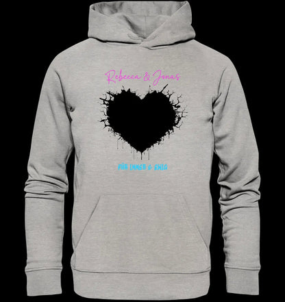 Dein Bild im "Wild-Heart" Design • Unisex Premium Hoodie XS-5XL aus Bio-Baumwolle für Damen & Herren