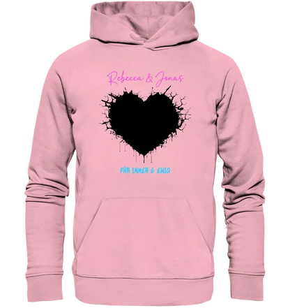 Dein Bild im "Wild-Heart" Design • Unisex Premium Hoodie XS-5XL aus Bio-Baumwolle für Damen & Herren